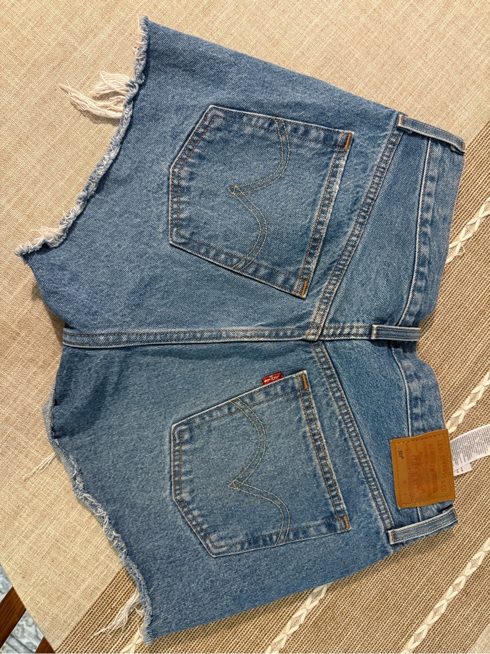 Levi's Women's Denim Cutoff Boyfriend Shorts - Light Blue